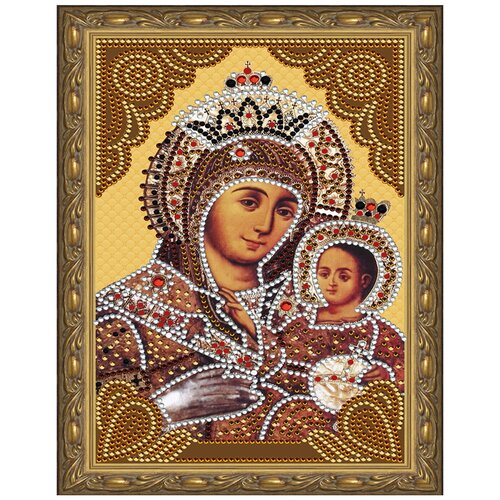 Алмазная мозаика с нанесенной рамкой Molly 20Х30 см Вифлеемская божия матерь (15 цветов)
