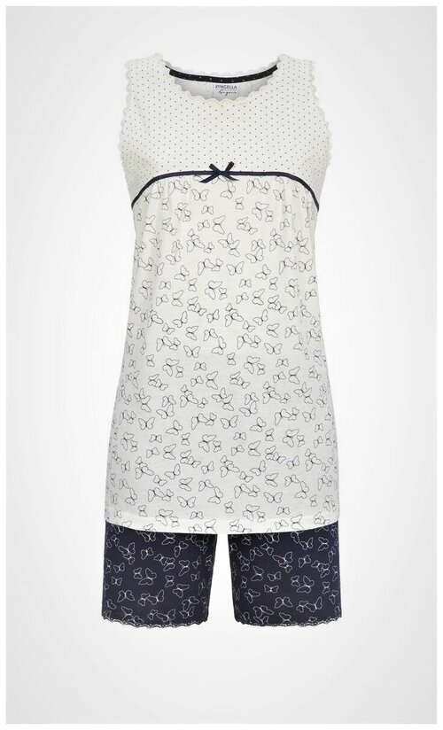 Пижама RINGELLA, размер 52(RU), белый, синий