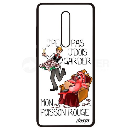 фото Модный чехол на мобильный // xiaomi mi 9t pro // "не могу - у меня красная рыбка!" картинка отговорка, utaupia, белый