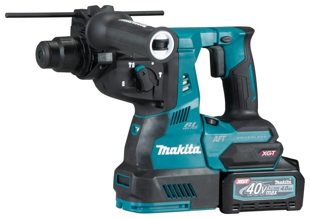 Перфоратор аккумуляторный Makita HR001GM201 Li-Ion 4.0 А·ч 40 В x2 кейс зеленый/черный