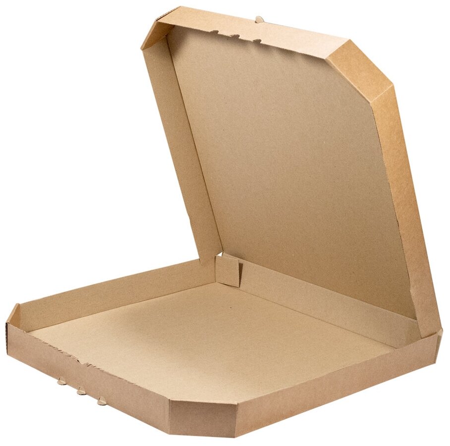 Коробка для пиццы • 420х420х45 мм 10 шт/уп квадратная крафт картонная NN • 1 уп