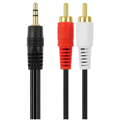 Кабель VIXION CAB30 2RCA (M) - AUX 3,5 (M) 1.5m (черный)