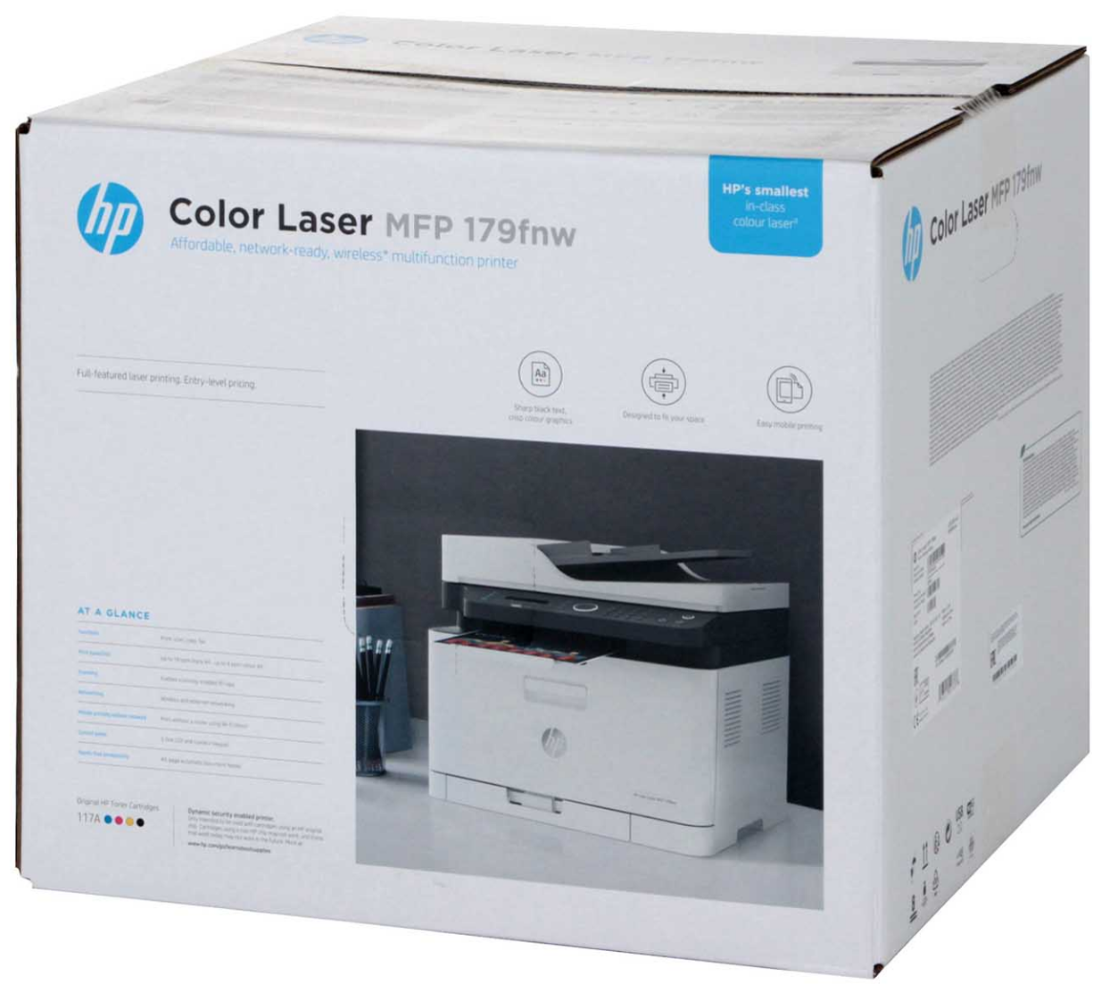 МФУ лазерный HP LaserJet 179fnw, A4, цветной, лазерный, белый [4zb97a] - фото №12