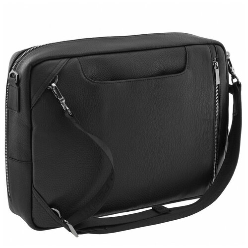 фото Мужская кожаная сумка-трансформер bruno perri 9311-41/1 черный