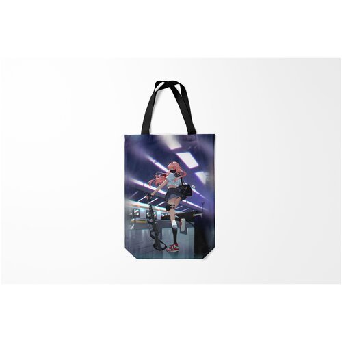 фото Сумка-шоппер / 31х42 см / аниме / ноль два бежит burnettie