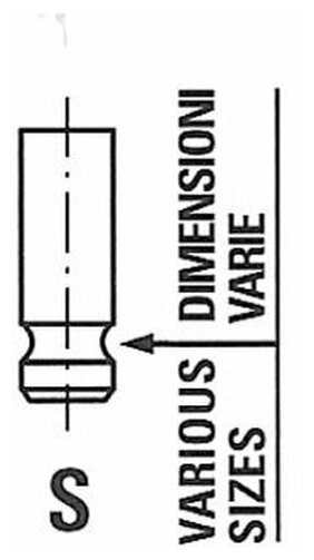 R6226/Snt Клапан 20.1x5x79.2 Dai Cuore 1.0 00- In,Страна Ввоза-Италия Freccia арт. R6226SNT