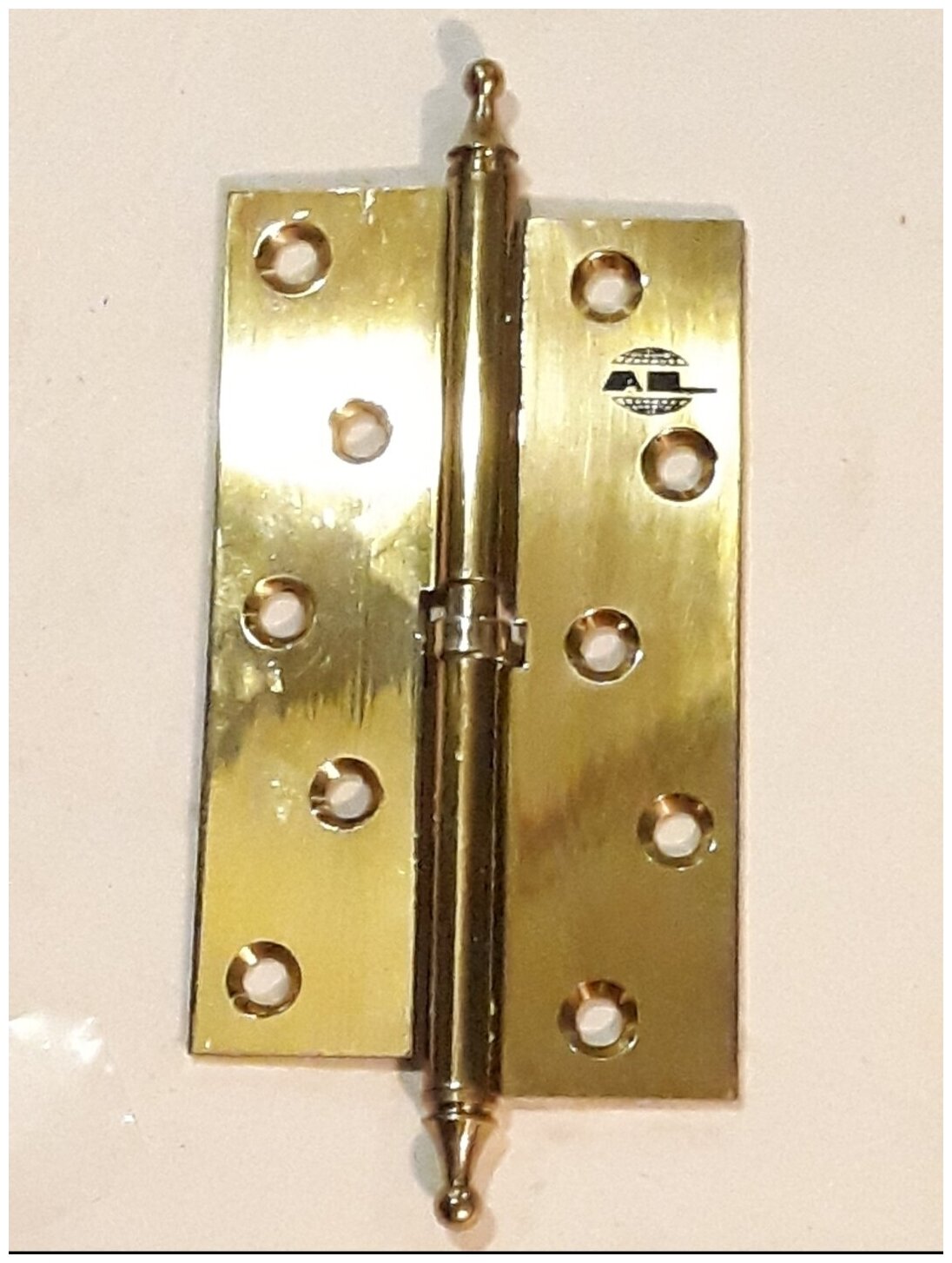 Петля дверная AL 125 мм разъёмная ( левая)" золото" с/ нак.