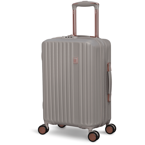 Чемодан IT Luggage, 47 л, размер S, серый чемодан it luggage 49 л размер s синий