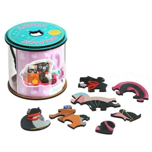 Фигурный пазл «Прятки-котятки» 34 элемента