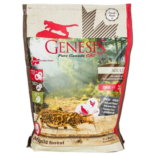 кроссовки genesis g light beige forest Сухой корм для кошек Genesis беззерновой, с курицей, с уткой 2.27 кг