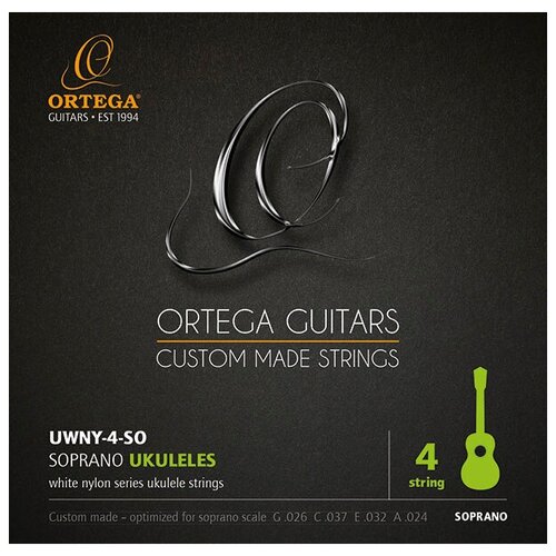 Струны для укулеле Ortega Nylon Soprano UWNY-4-SO