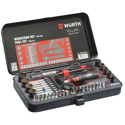 Набор инструментов ограниченной серии 46 предметов Производство Германия Wurth Limited Edition.