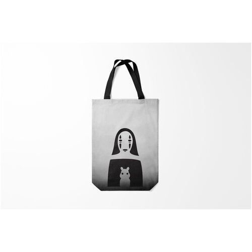 фото Сумка-шоппер / 31х42 см / аниме / унесенные призраками каонаси и хомячок burnettie