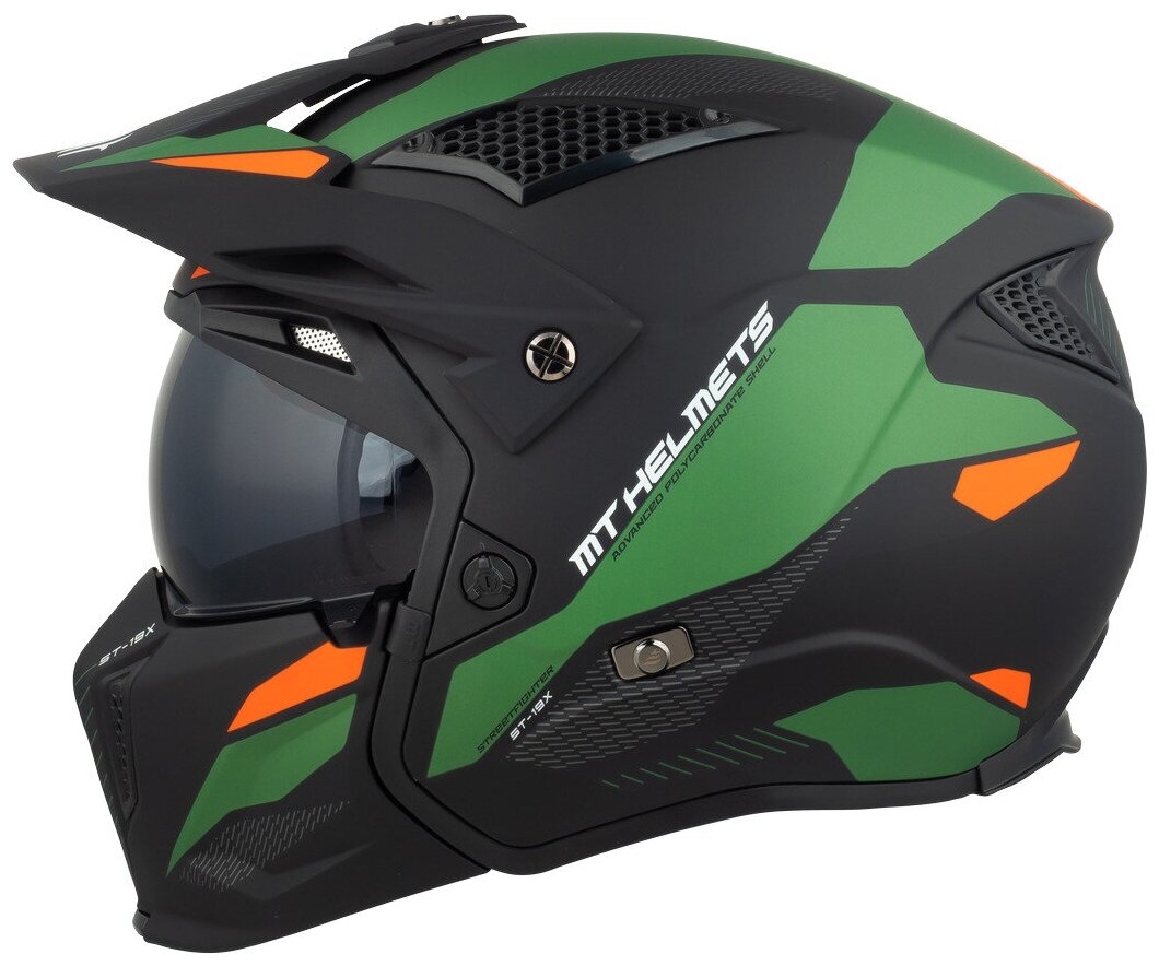 Шлем MT TR902XSV STREETFIGHTER SV ST-19X B6 (M, Matt Green)