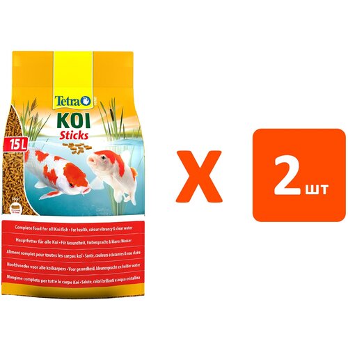 TETRA POND KOI STICKS корм гранулы для прудовых рыб (15 л х 2 шт)