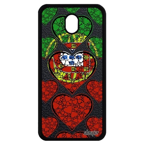 фото Красивый чехол на телефон // galaxy j7 2017 // "флаг португалии с сердцем" патриот любовь, utaupia, цветной