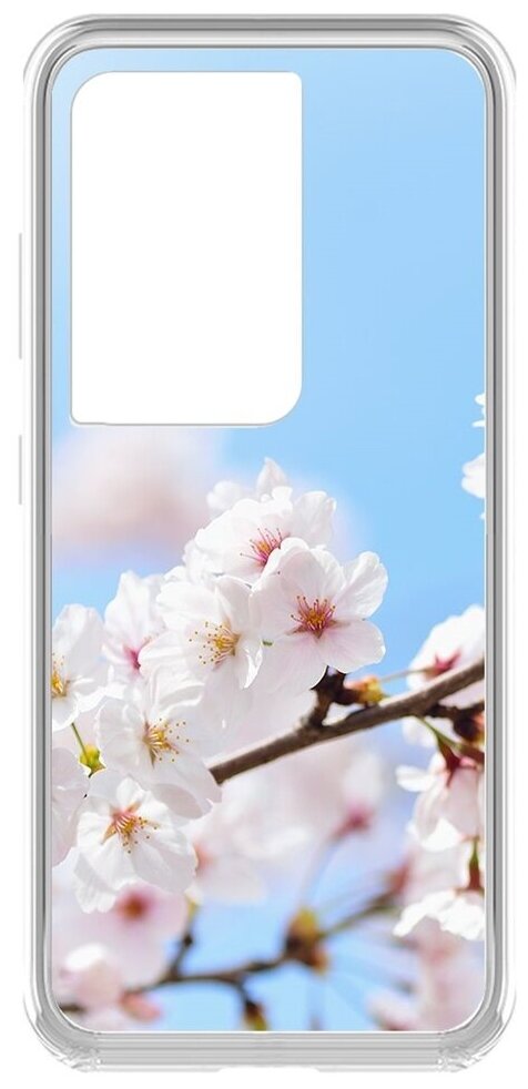 Чехол-накладка Krutoff Clear Case Женский день - Цветение для Samsung Galaxy S21 Ultra (G998)