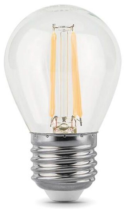 Лампа LED GAUSS Filament 5W/E27/2700K шар 105802105-D - фотография № 1