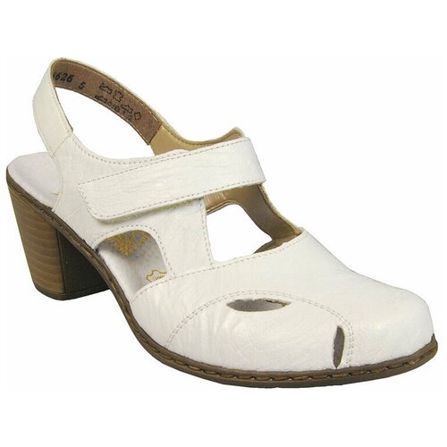 фото Босоножки rieker, размер 40, белый