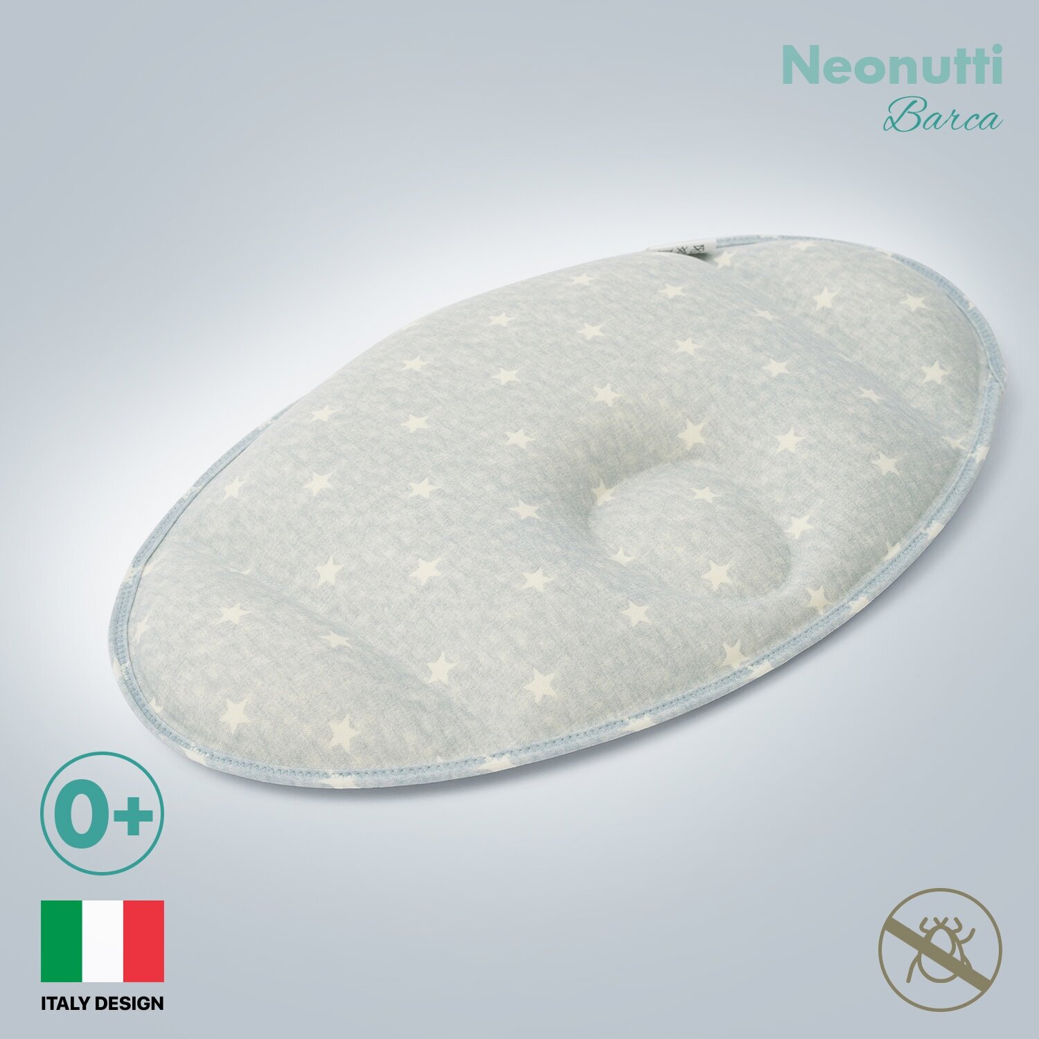 Подушка Nuovita NEONUTTI "Barca Dipinto", для новорожденного (цвета в ассорт.) Сонный гномик - фото №2