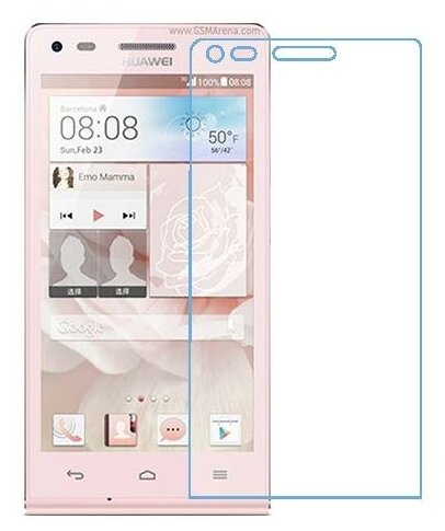 Huawei Ascend G6 защитный экран из нано стекла 9H одна штука