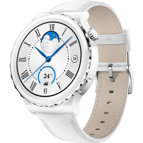 Смарт-часы HUAWEI Watch GT3 Pro 42mm White Leather Strap