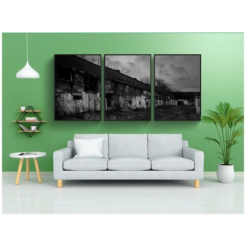 фото Набор модулных постеров для интерьера "чехия, чешские будеевице, строительство" 60x90 см. в тубусе, без рамки lotsprints