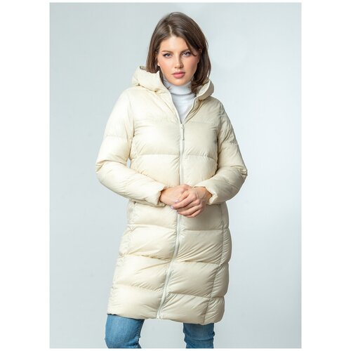 фото Ультралегкий пуховик 14, каляев, размер 50-52, молочный