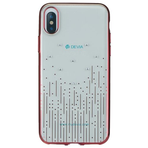 чехол baseus audio case для apple iphone xs красный Чехол Devia Crystal Meteor Case для iPhone X/XS - Red