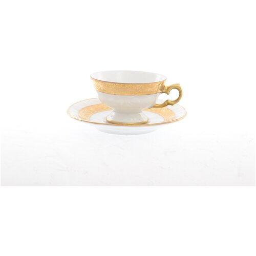 Набор мокко чайная пара Carlsbad Мария Луиза матовая полоса 100 мл