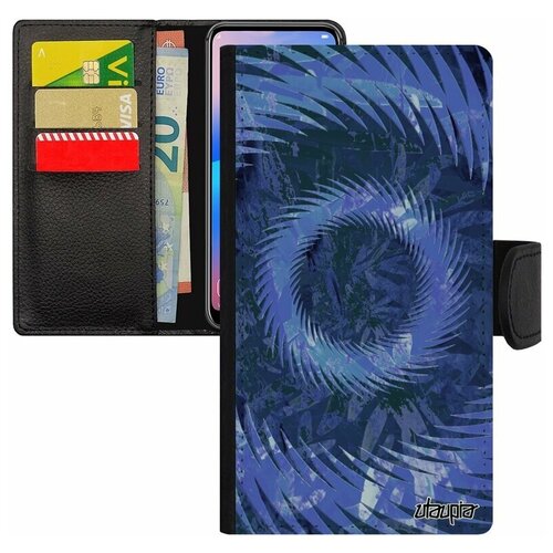 фото Чехол книжка для телефона iphone 8 plus, "мандала спираль" символ кольцо utaupia