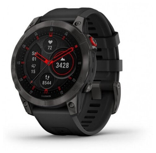 Умные часы Garmin EPIX gen 2 Sapphire, black titanium w/ black band