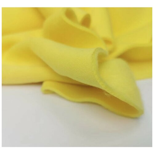 Футер 3 нитка стриженный начес лимон