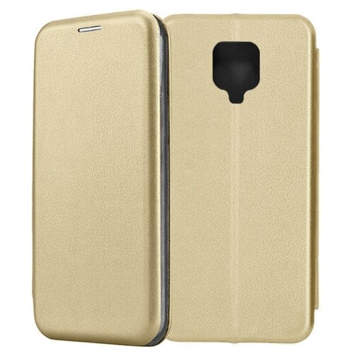 Чехол-книжка Fashion Case для Xiaomi Redmi Note 9 Pro / Note 9S золотой чехол книжка для xiaomi redmi note 8 pro золотистого цвета с окошком магнитной застежкой и подставкой