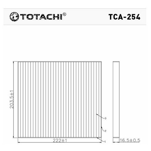 Totachi фильтр салонный tca254