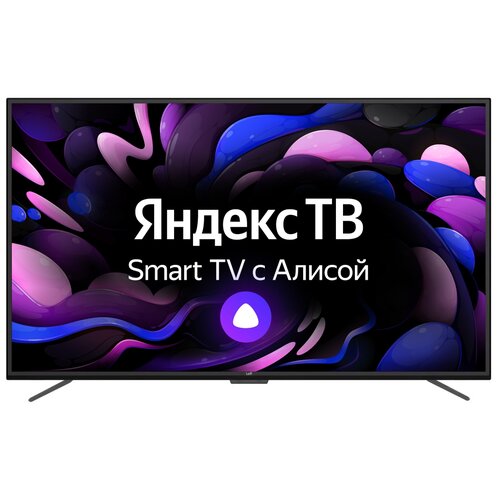 фото 65" телевизор leff 65u620s led, hdr (2020) на платформе яндекс.тв, черный