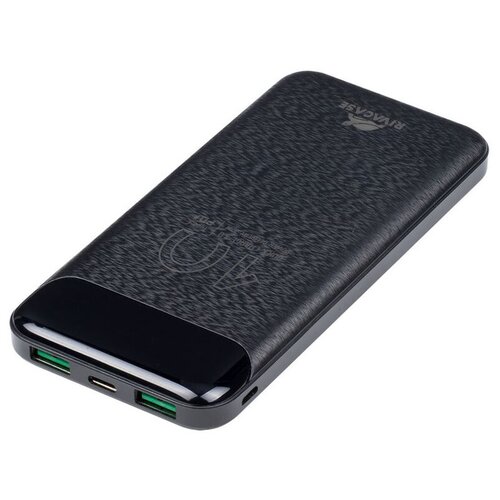 фото Внешний аккумулятор rivacase powerbank va2542 10000mah, дисплей, li-pol, type-c, micro usb, quick charge 3.0a