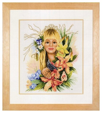 Набор для вышивания Lanarte PN-0008223 Spring flower girl