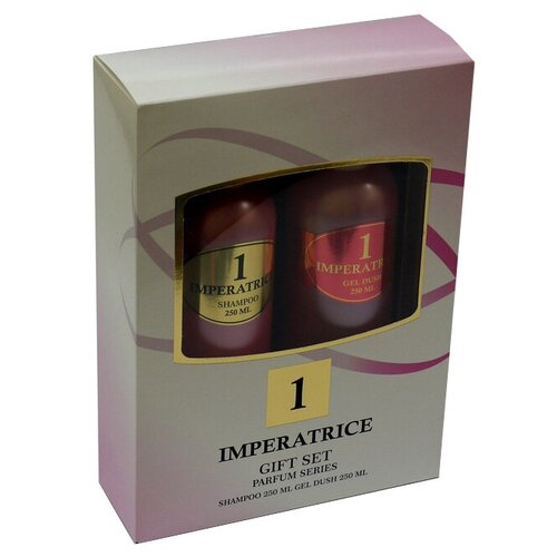 Подарочный косметический парфюмерный набор FESTIVA Parfum Series 1 IMPERATRICA для женщин (Шампунь 250 мл. + Гель для душа 250 мл.)