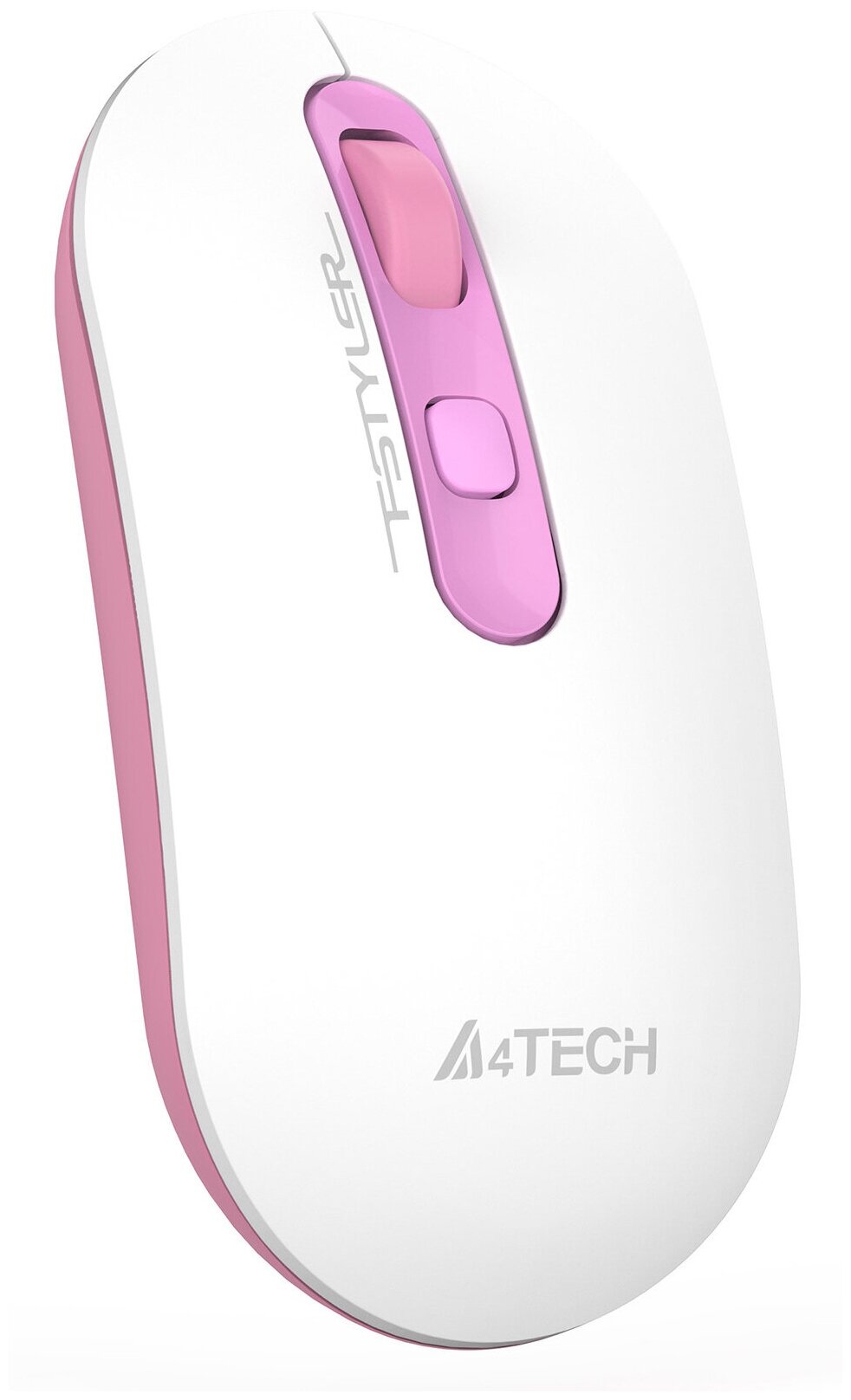 Мышь A4Tech Fstyler FG20 Sakura белыйрозовый оптическая 2000dpi беспроводная USB 4but