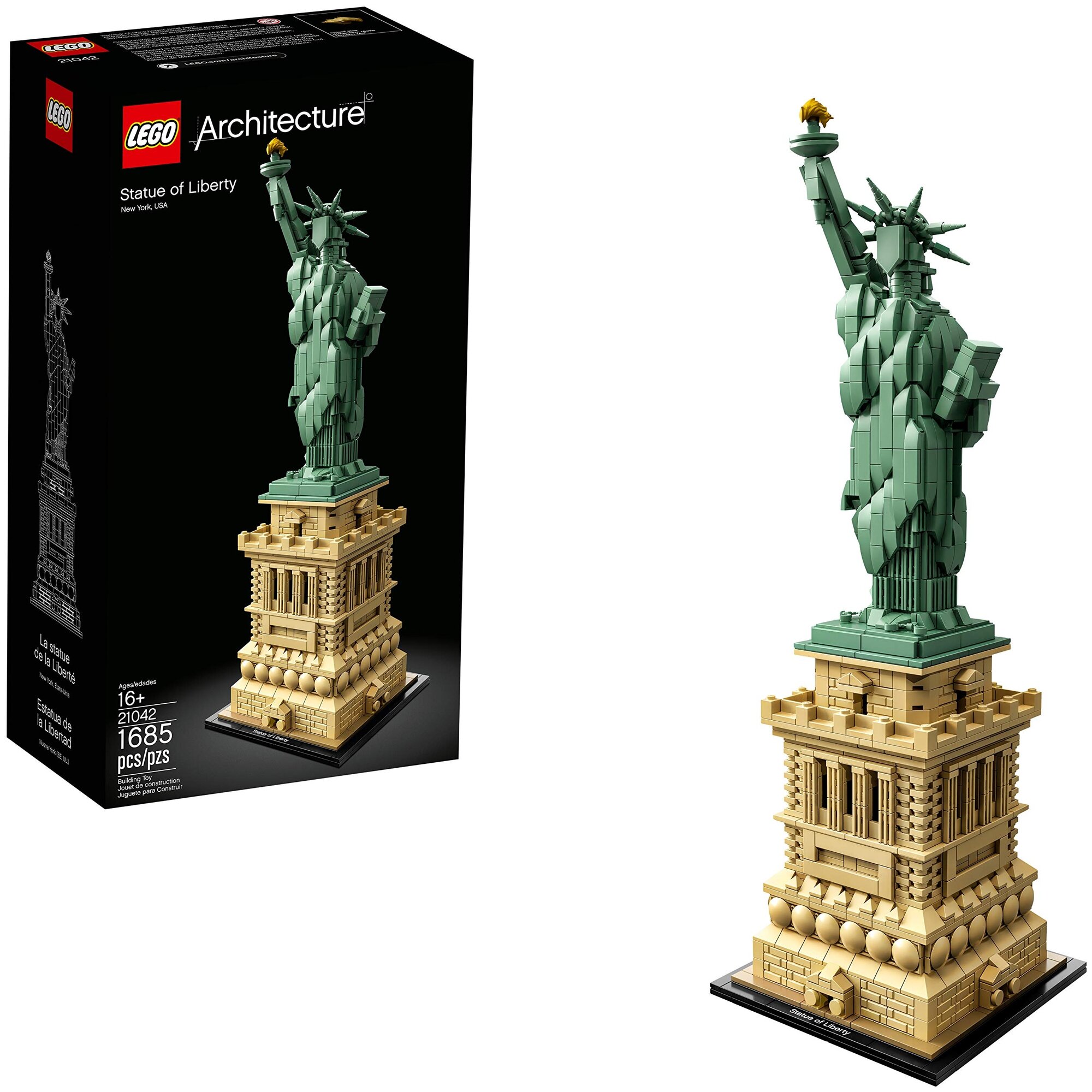 Конструктор LEGO Architecture Статуя Свободы, 1685 деталей (21042) - фото №3