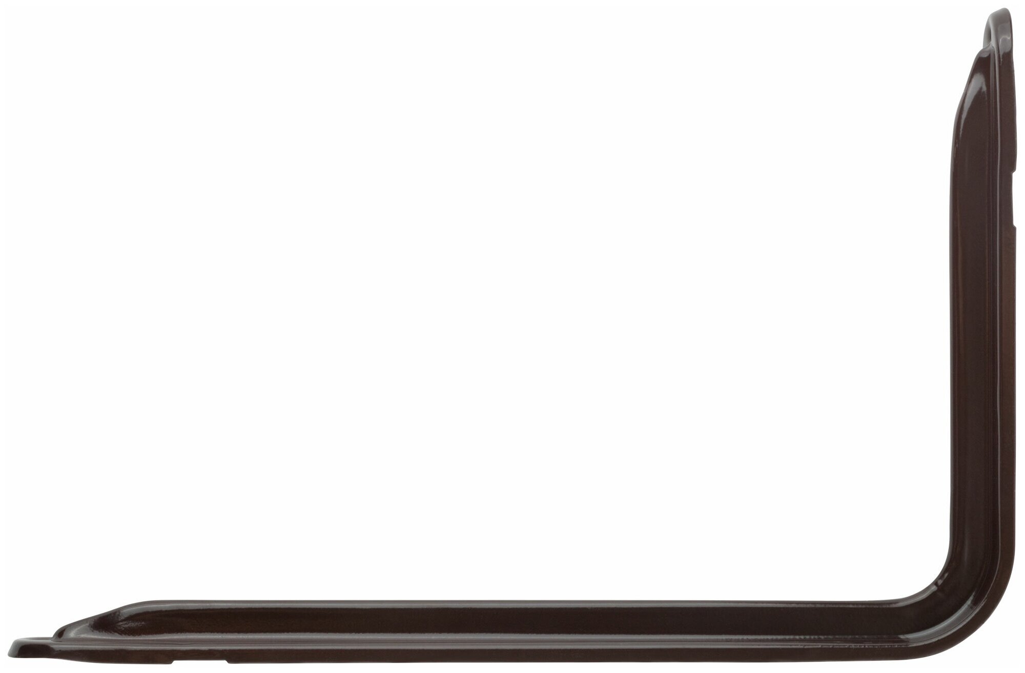 Уголок-кронштейн усиленный коричневый 230х350 мм (1,0 мм) 65978 - фотография № 2