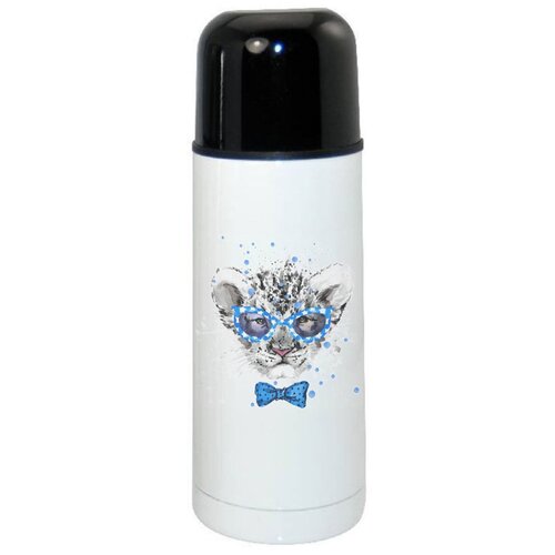 фото Термос coolpodarok краски львенок в очках мальчик