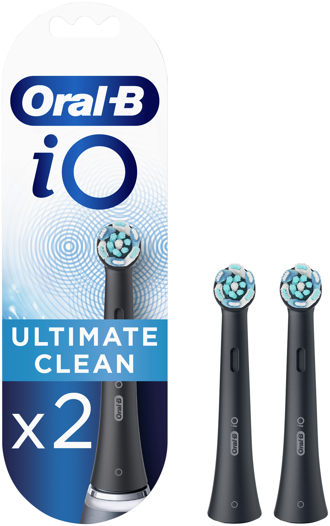 Набор насадок Oral-B iO Ultimate Clean для электрической щетки, черный, 2 шт.