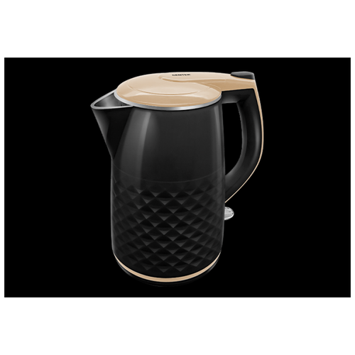 фото Чайник электрический centek ct-0025 (black) металл 1.8л, 1800w, двойные стенки, кнопка вкл. на ручке