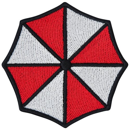 Нашивка (шеврон, патч) на липучке, Стежкофф, Umbrella corporation , 8 см, 1 штука шеврон нашивка патч umbrella corporation корпорация амбрелла умбрелла на липучке