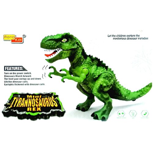 Тиранозавр Rex Дракон звук движение Rong Kai набор для игры rong fei silly