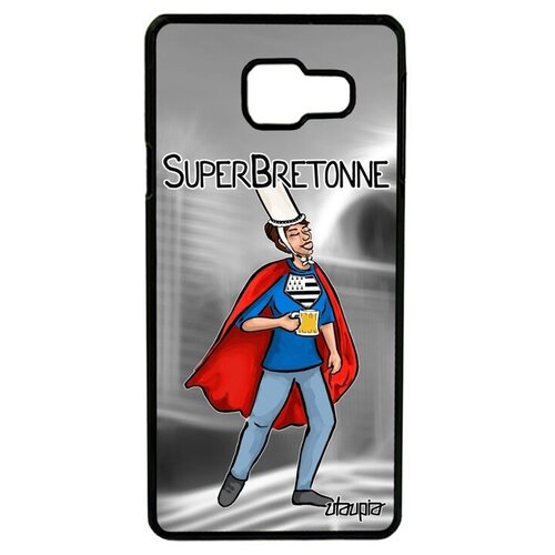 фото Противоударный чехол на телефон // galaxy a3 2016 // "супербретонка" комичный супергерой, utaupia, серый