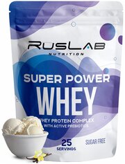 Протеин сывороточный SUPER POWER WHEY, белково-углеводный коктейль (800 гр), вкус ванильное мороженое