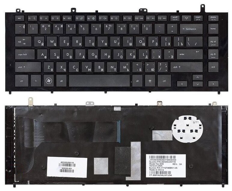 Клавиатура для ноутбука HP AESX7700110 черная 2230₽